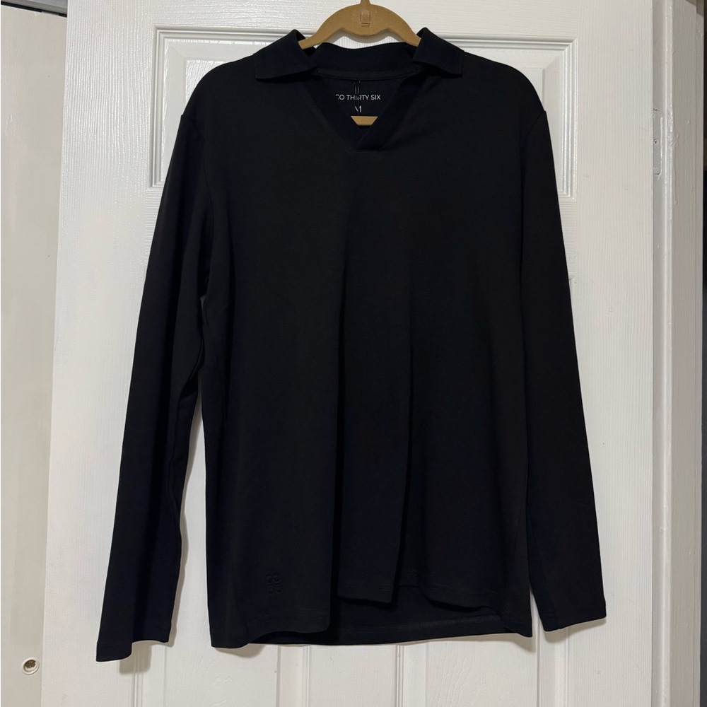 NWT Co Thirty Six Long Sleeve Co Polo Size Medium